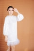 Alhambra x GS: The Giorgio Dress with Ostrich Feathers